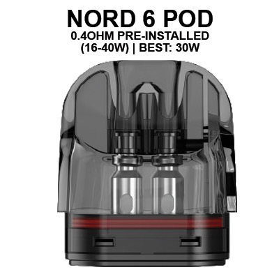 Smok Nord 6 Dual Mesh Pod Replacement 0.4ohm