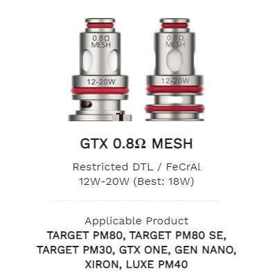 Vaporesso GTX Replacement Coils