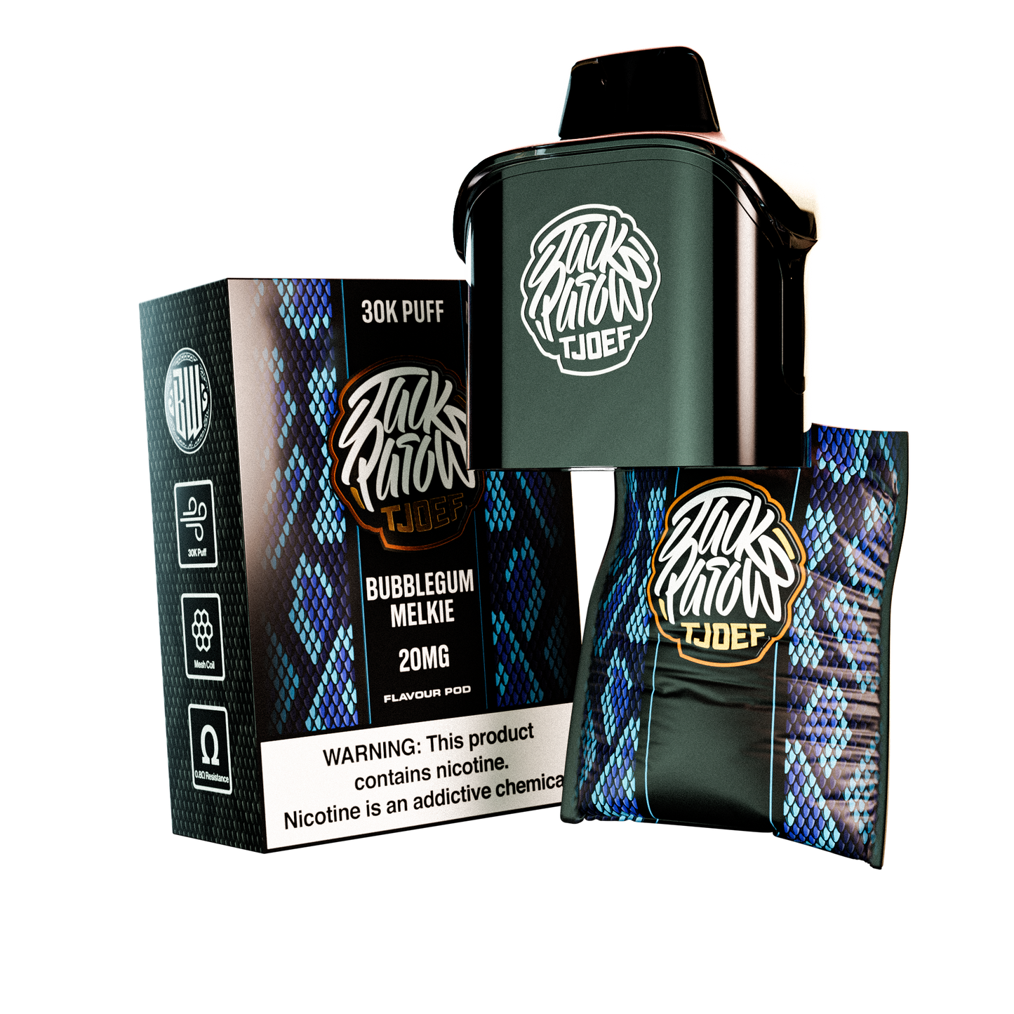 JP Tjoef Pod System – 30k Puff Pod only - 20mg