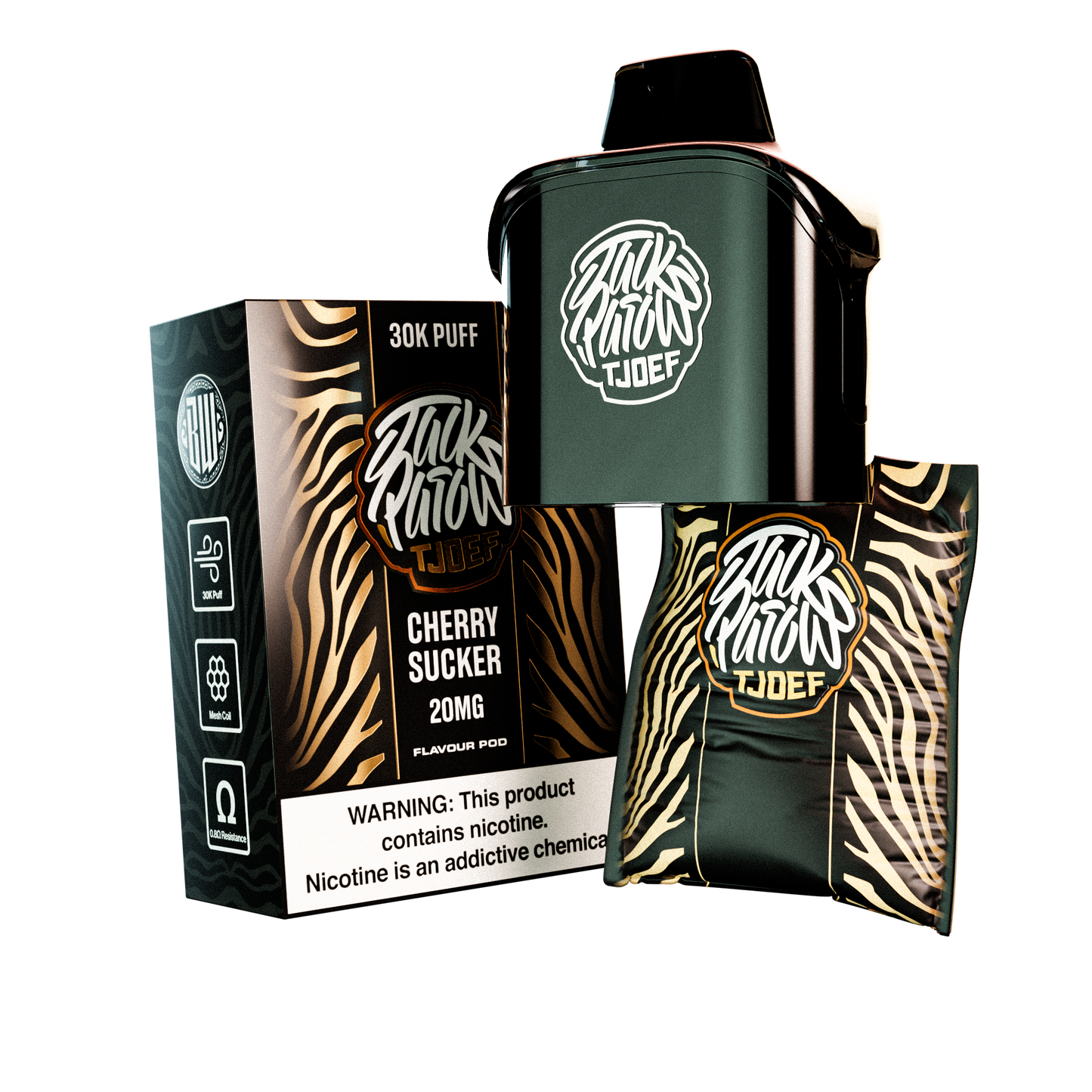 JP Tjoef Pod System – 30k Puff Pod only - 20mg