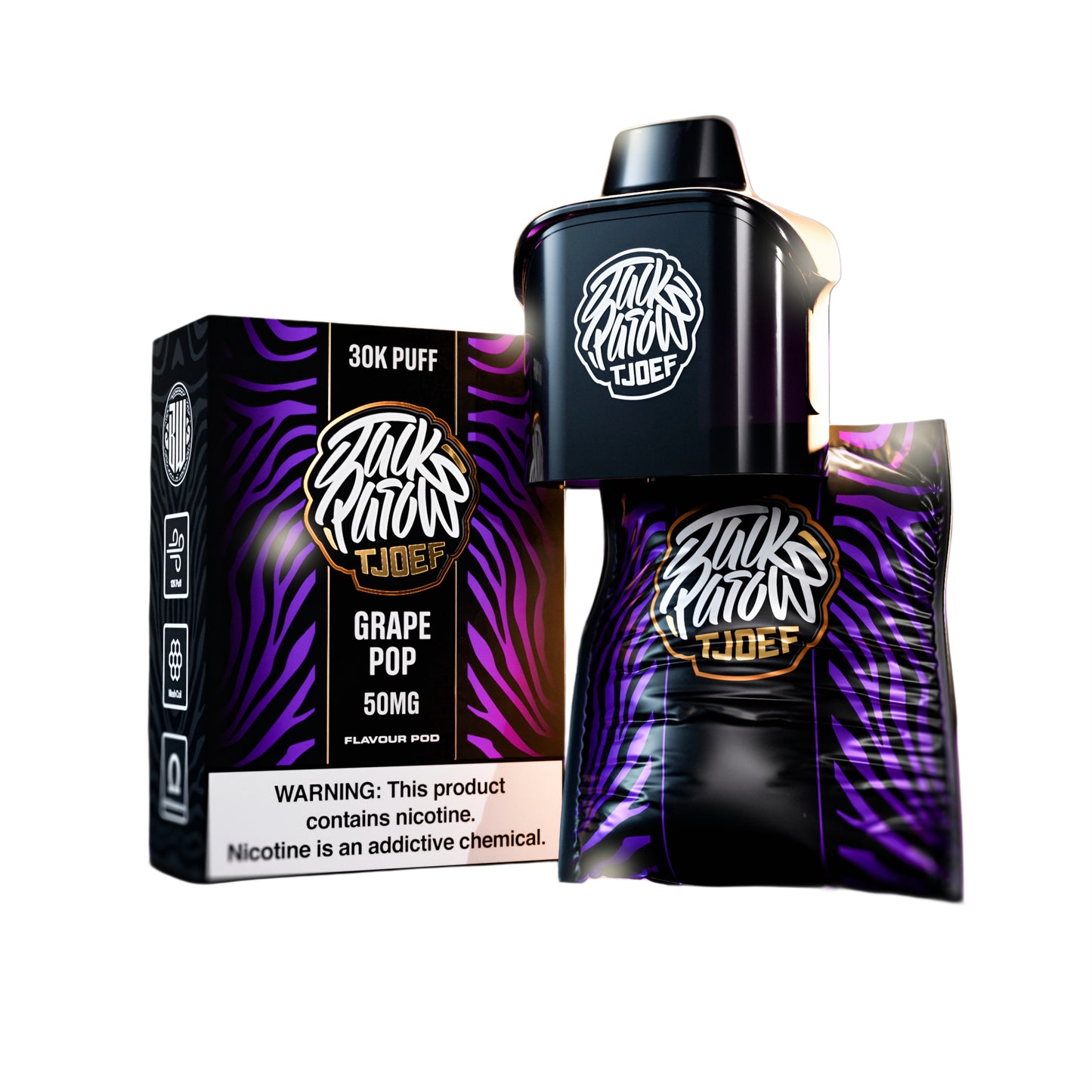 JP Tjoef Pod System – 30k Puff Pod only - 50mg