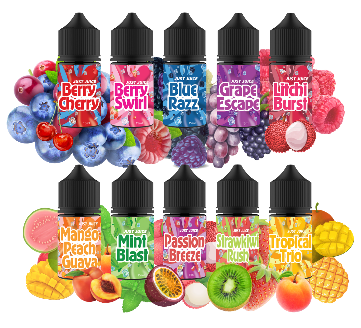 Just Juice – Salt/MTL Shorfill Flavour Shots 30ml