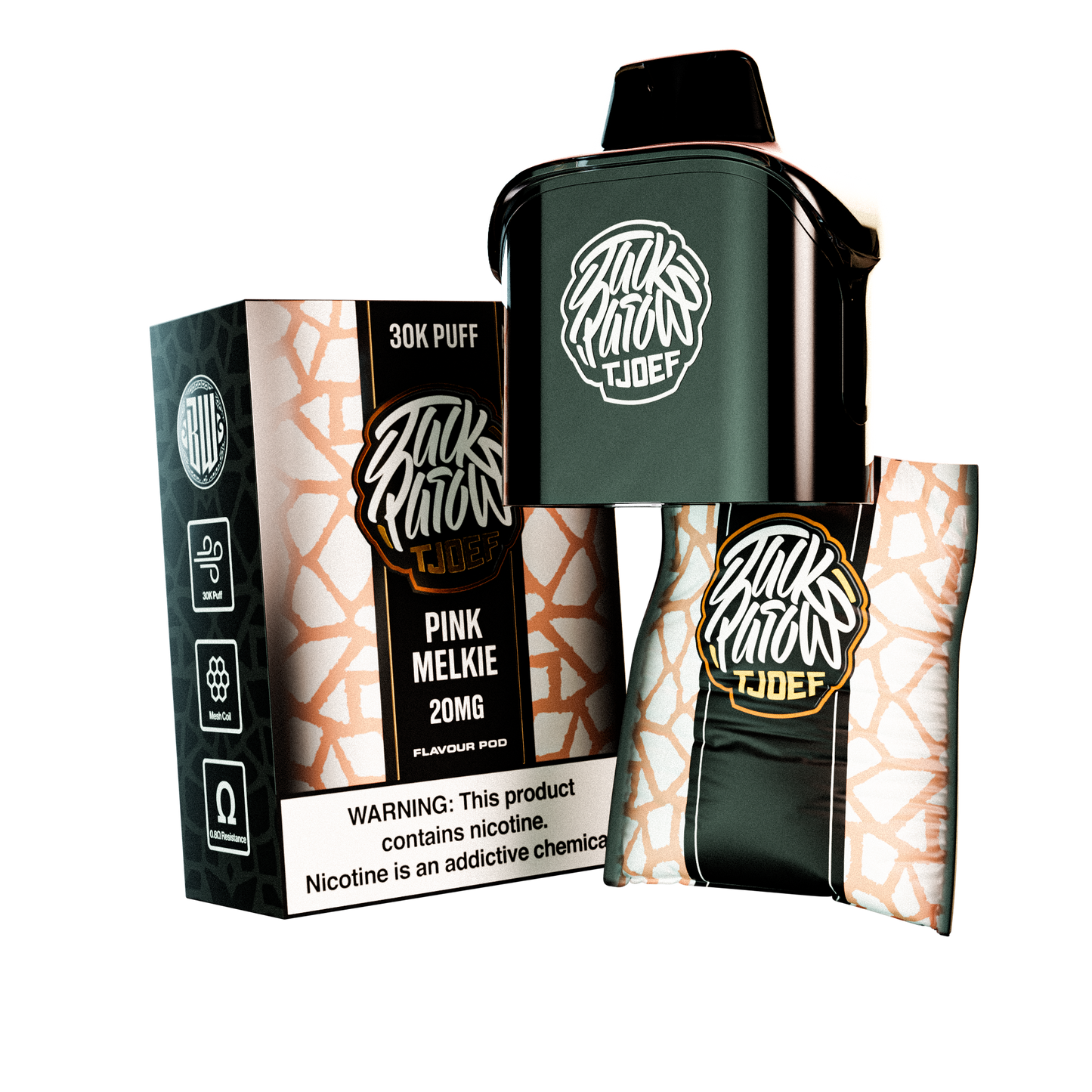 JP Tjoef Pod System – 30k Puff Pod only - 20mg