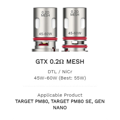 Vaporesso GTX Replacement Coils