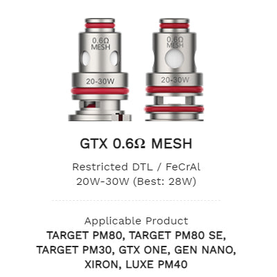 Vaporesso GTX Replacement Coils